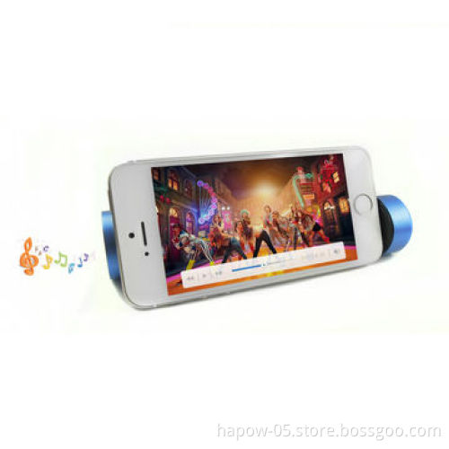 Multifunction metal mobile phone stand comes with power bank and mini speaker